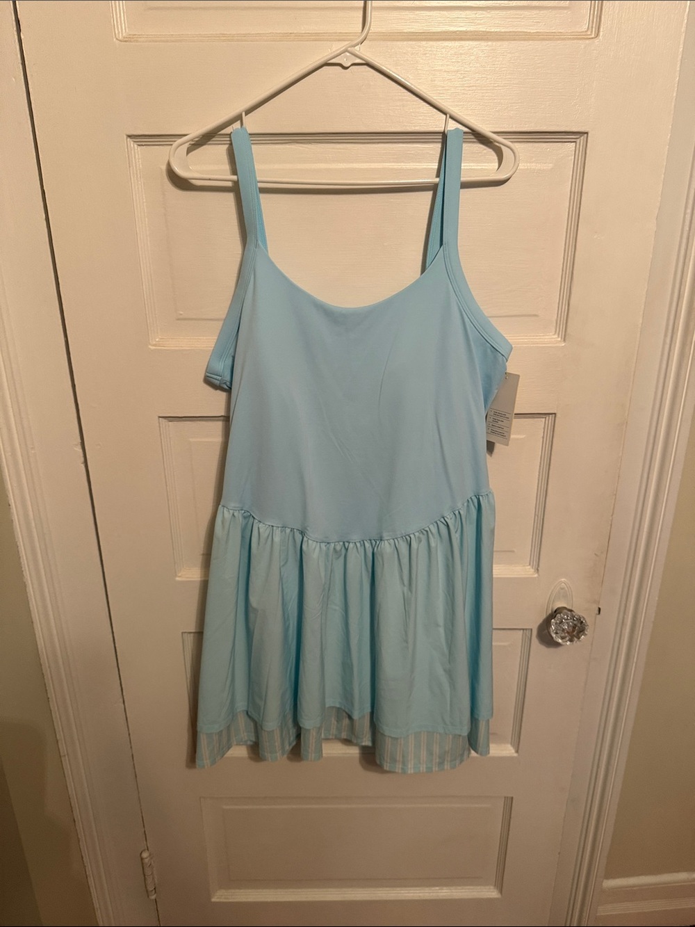 all in motion Baby Blue Ruffle-Hem active dress